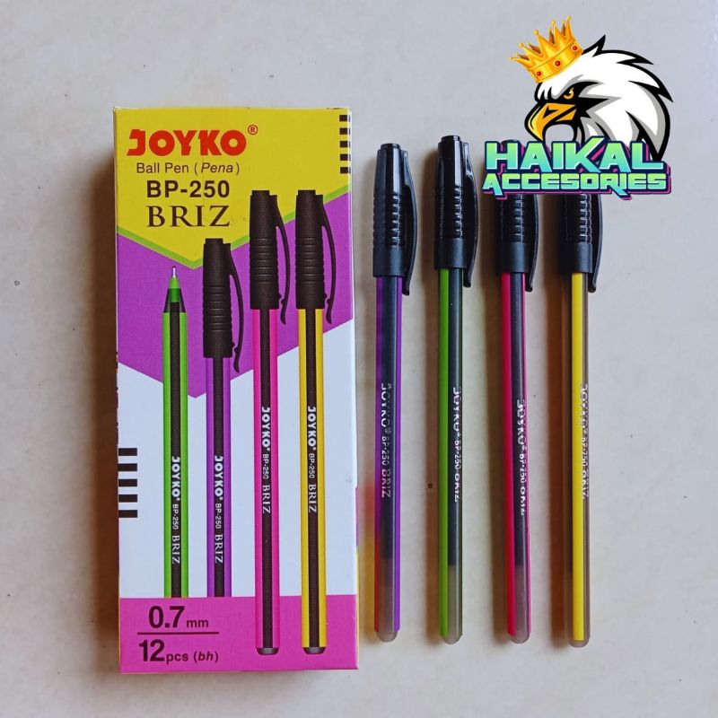 

Pulpen lilin joyko briz BP-250 isi 12pcs paket hemat untuk usaha