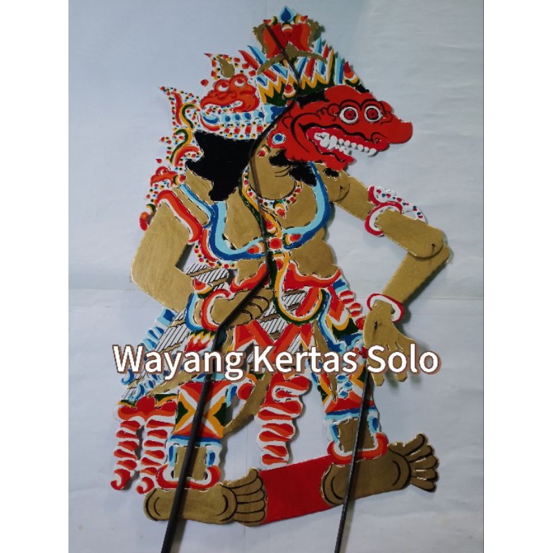 Wayang kulit kertas wayang mainan buto raton emas