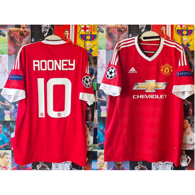 JERSEY ORIGINAL MAN UNITED MU HOME 2015/2016 ROONEY