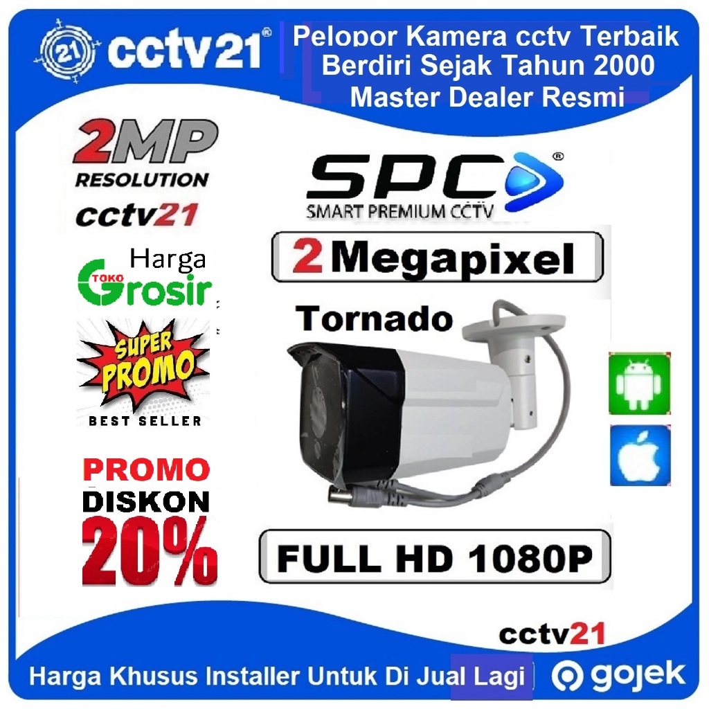 Kamera CCTV SPC TORNADO 2MP 1080p Indoor/Outdoor