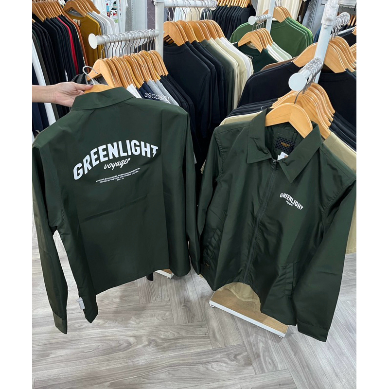 Jaket Greenlight Men’s Coach Zipper Paracute Original Terbaru