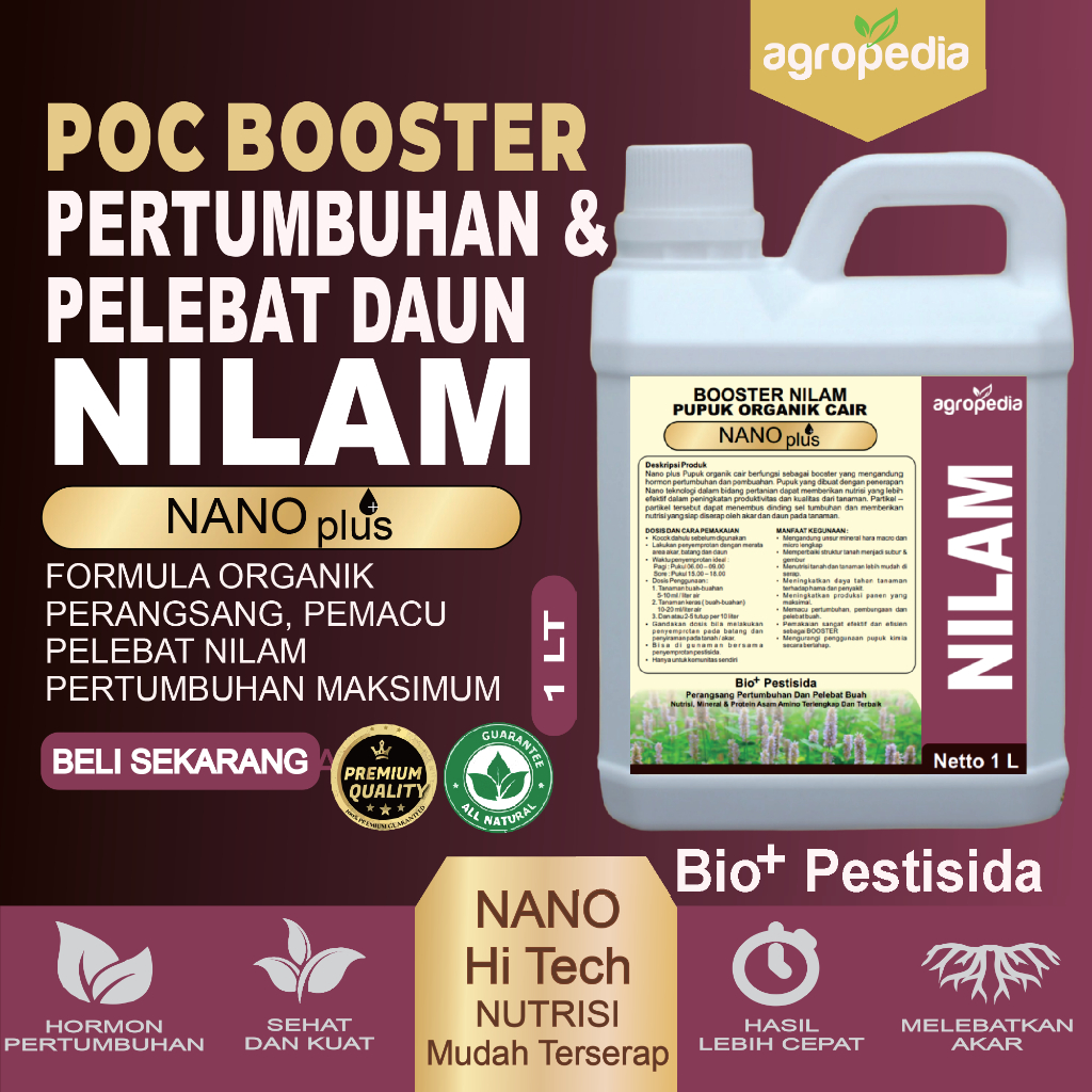 Pupuk Nilam, Pupuk Tanaman Nilam,  Pupuk Pelebat Daun Nilam, Penyubur Tanaman Nilam, Penambah Minyak