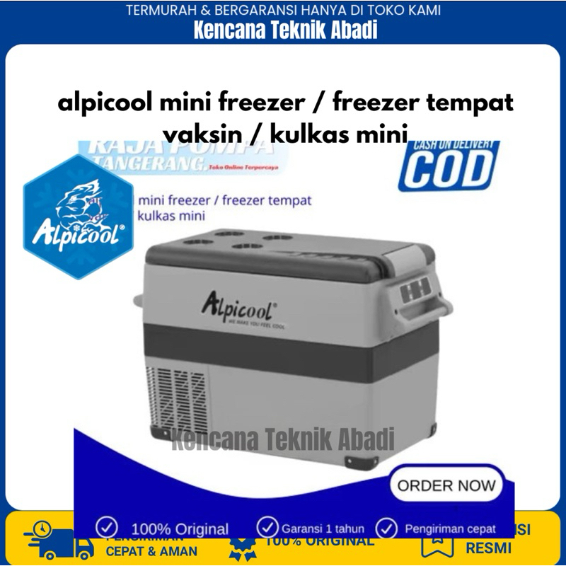 alpicool mini freezer / freezer tempat vaksin / kulkas mini