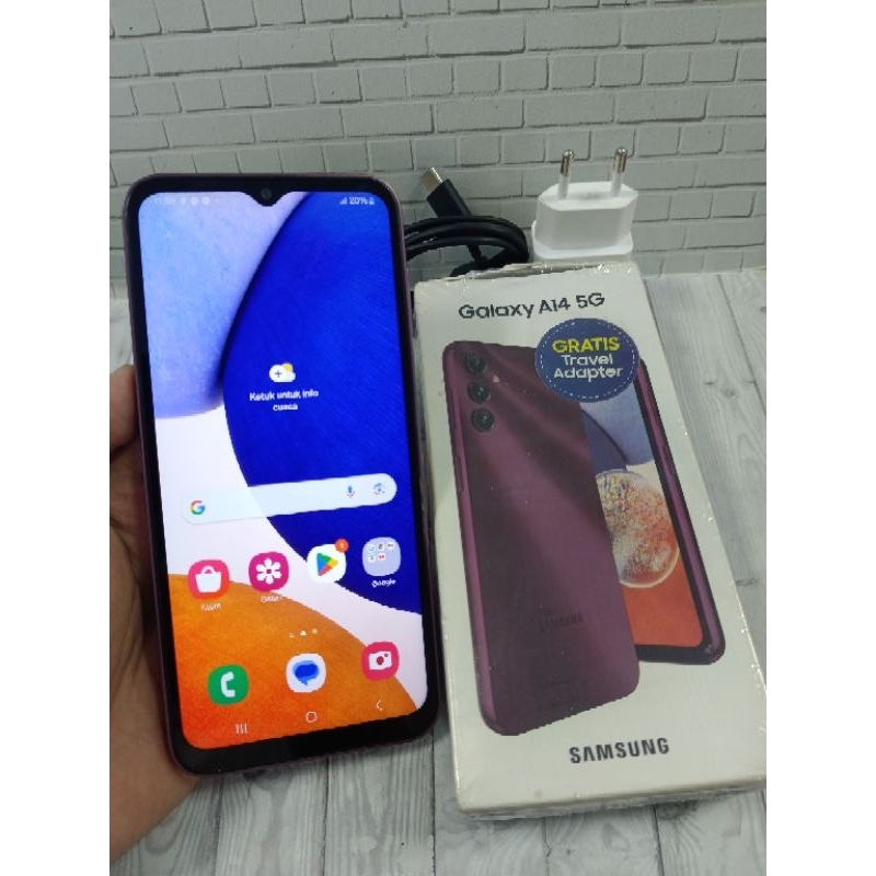 Samsung A14 5G 6/128gb lengkap second