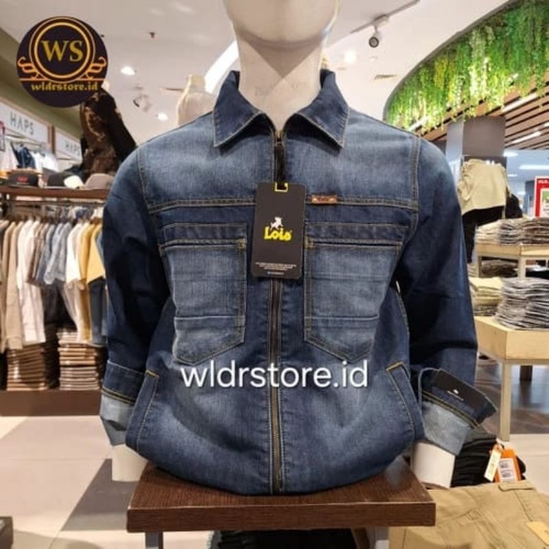 jaket jeans pria brand LOIS
