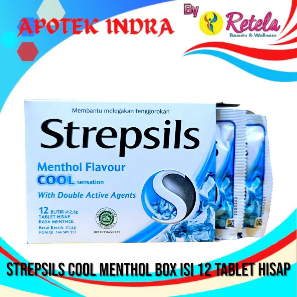 

STREPSIL COOL MENTHOL BOX 12 TABLET HISAP