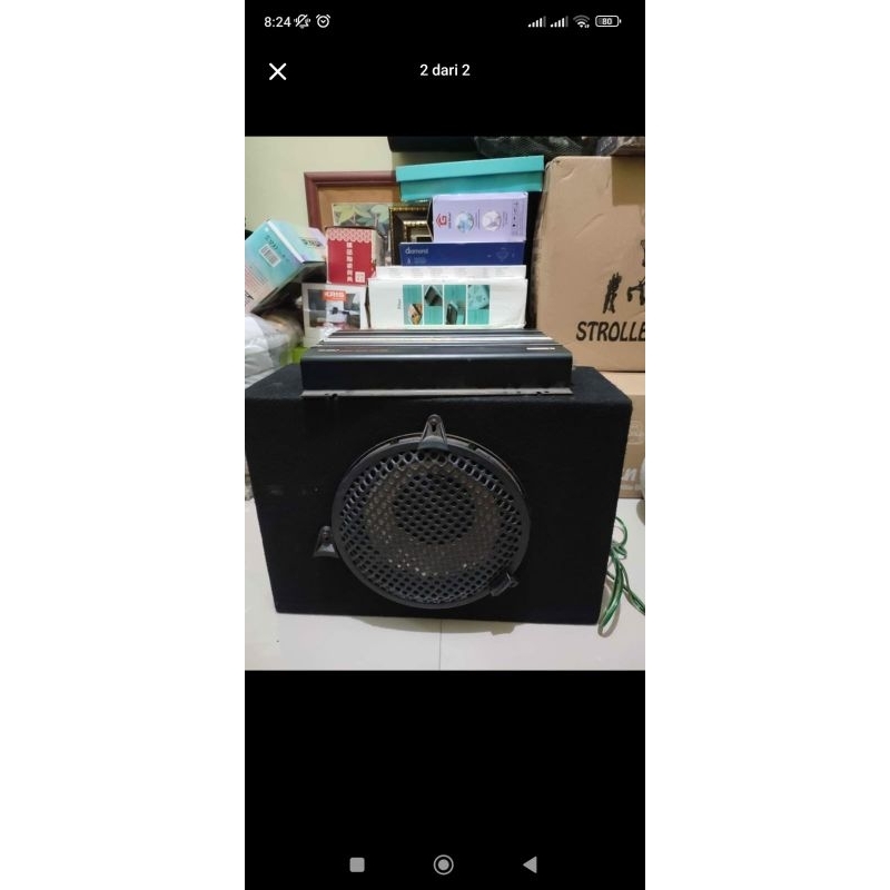 Speaker Subwoofer 12 inchi & Amplifier Mobil