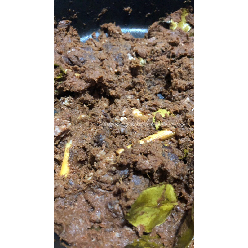 

Rendang Daging Kepala Sapi Lumer Head Meat