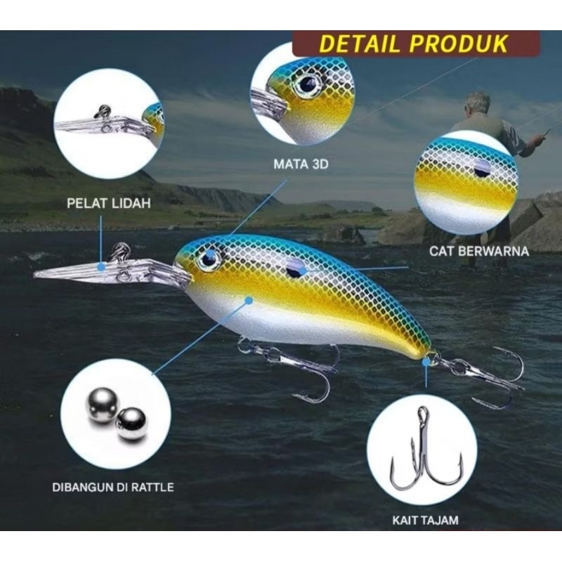 Lure Minnow Crankbait 10cm 14 gram