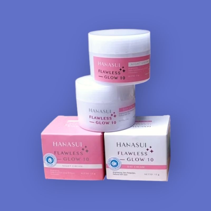 Hanasui Cream Siang Krim Malam Mencerahkan Kusam Hitam Wajah Susah Putih