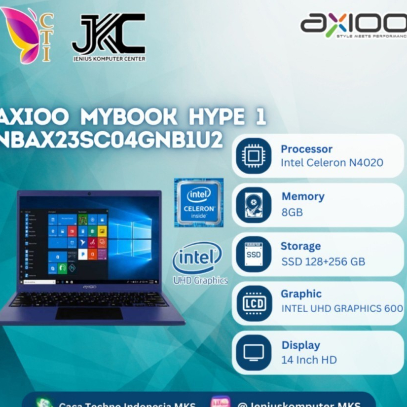 NB Axioo Mybook Hype 1 NBAX23SC04GNB1U3