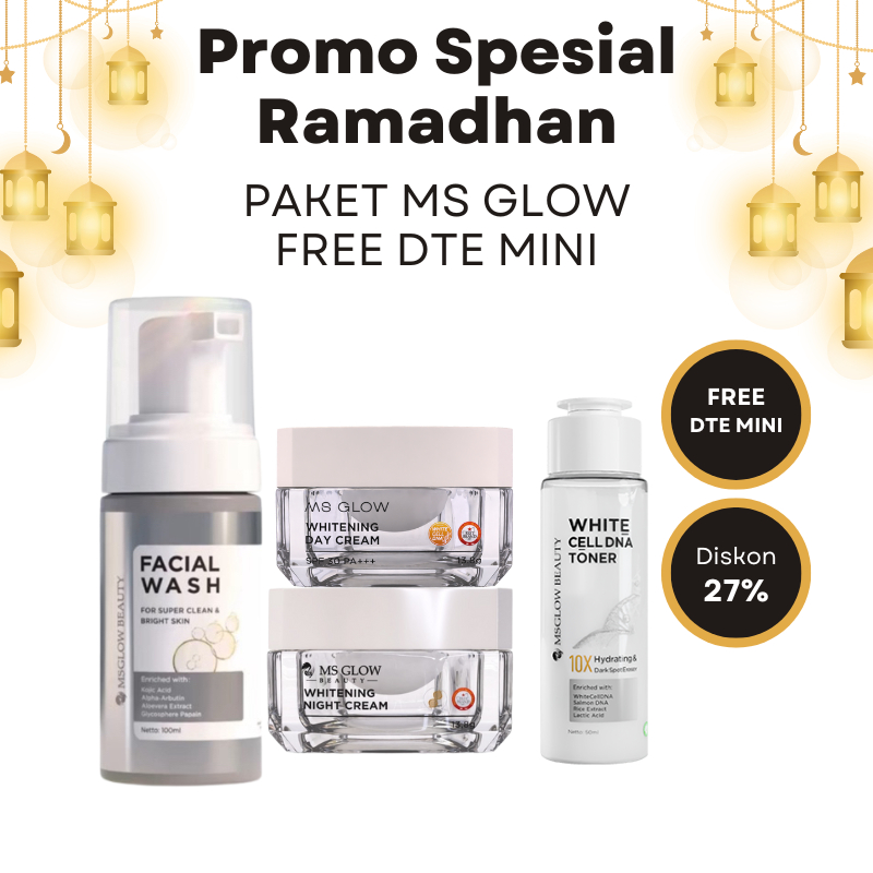 Paket MS GLOW New Super clean whitening/acne/luminous/wcd/ultimate