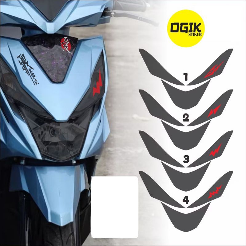 sticker variasi lampu honda beat deluxe,, stiker cutting