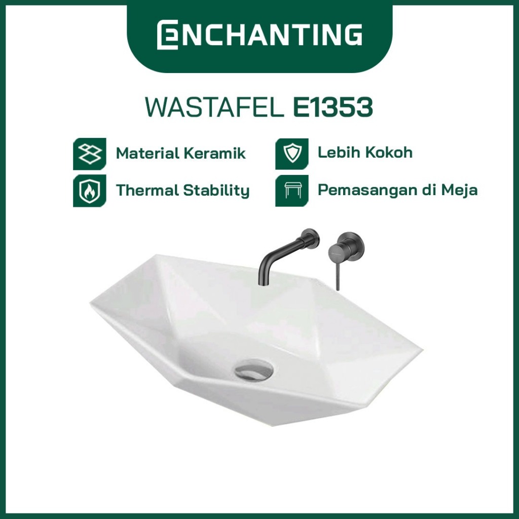 Set Wastafel Keramik Europe Enchanting E1353SET