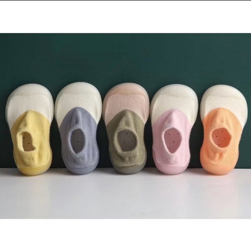 Skidder Prewalker / Sepatu bayi alas alas karet / Sepatu belajar jalan alas karet BENING LYME SK4