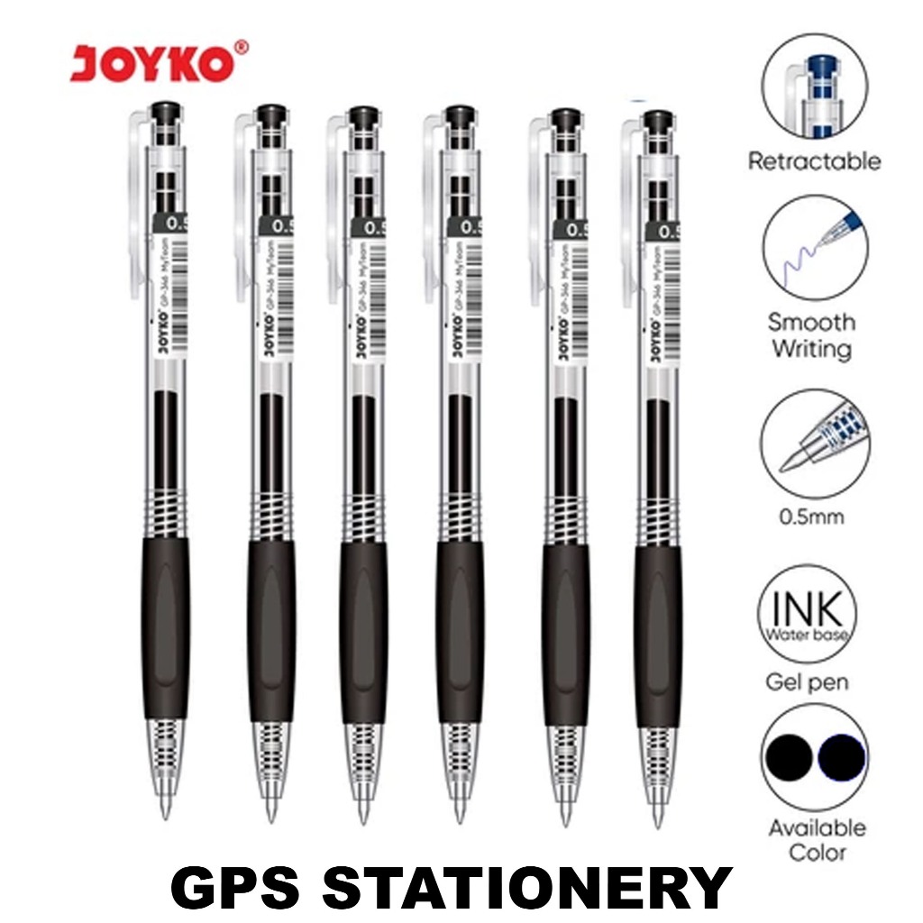 

Gel Pen Pulpen Pena Joyko GP-346 My Team 0.5 mm ( ISI 12 PCS ) gel pen