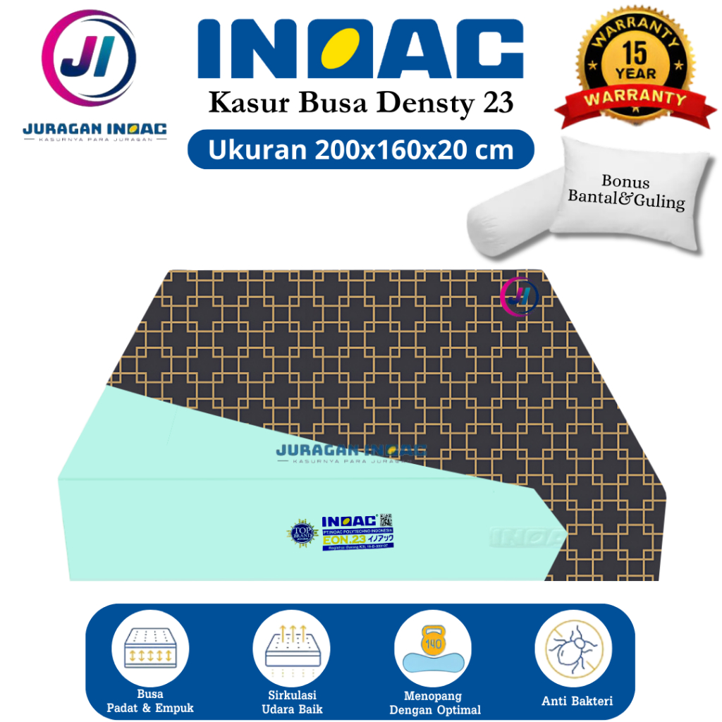 [ 200x160x20 ] Kasur Busa Inoac No.2 Murah Tebal 20 cm Garansi 20 Tahun Original