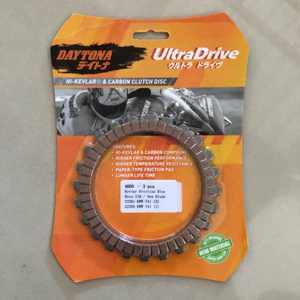 KAMPAS KOPLING KEVLAR RACING DAYTONA Digunakan untuk motor Revo 110/New Blade/Revo 110 fi 22201-KWW-