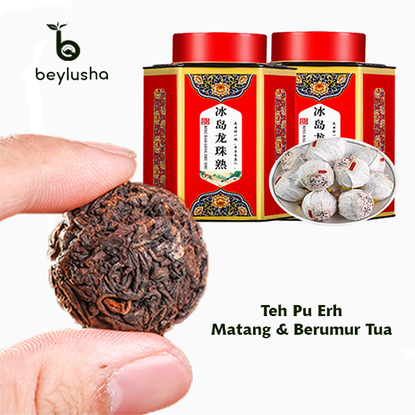 

Teh Pu Erh Tua 2010 Yunan Premium Matang Old Chinese Ripe Pu Er Tea Kesehatan Aroma Wangi Segar Kuat 100 Gr Bentuk Bola Dragon Ball