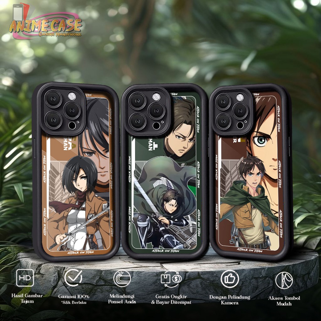 Case VIVO V15 PRO V17 GLOBAL V17 PRO V19 GLOBAL V20 V20SE V21 4G 5G Anime Case Motif AOT Case Hp Glo