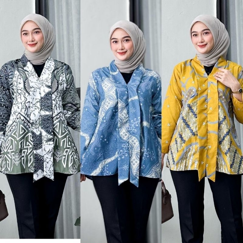 Kebaya Batik Wanita Muslimah | Seragam Kantor murah | Seragam kerja