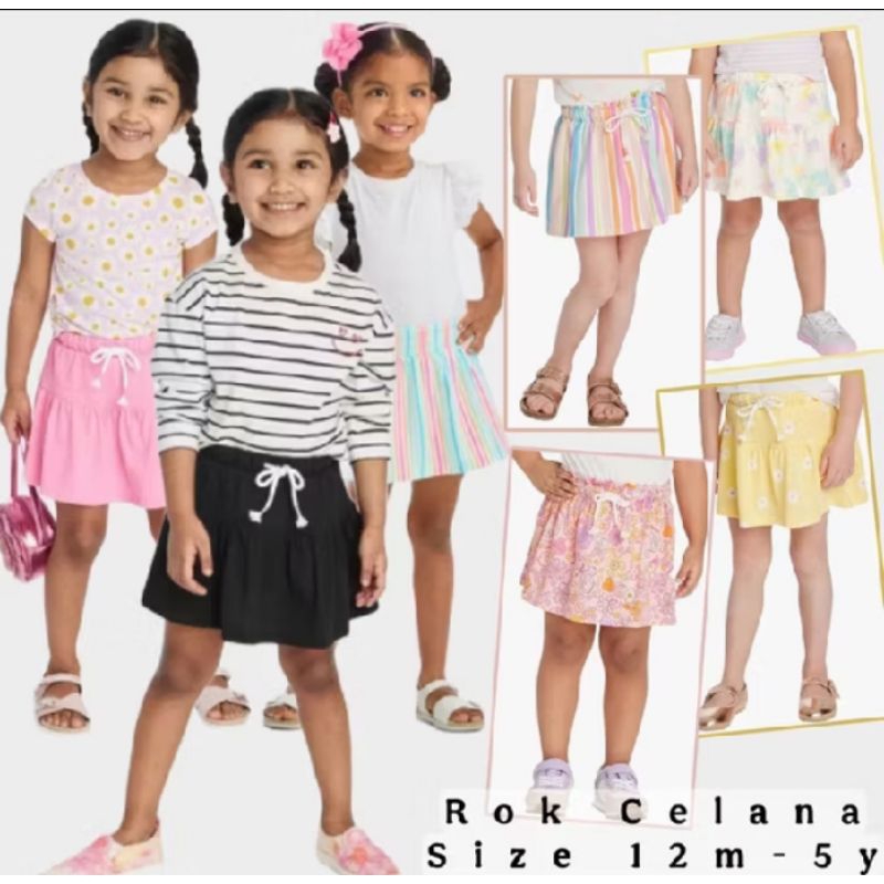 ROK CELANA ANAK PEREMPUAN CAT JACK
