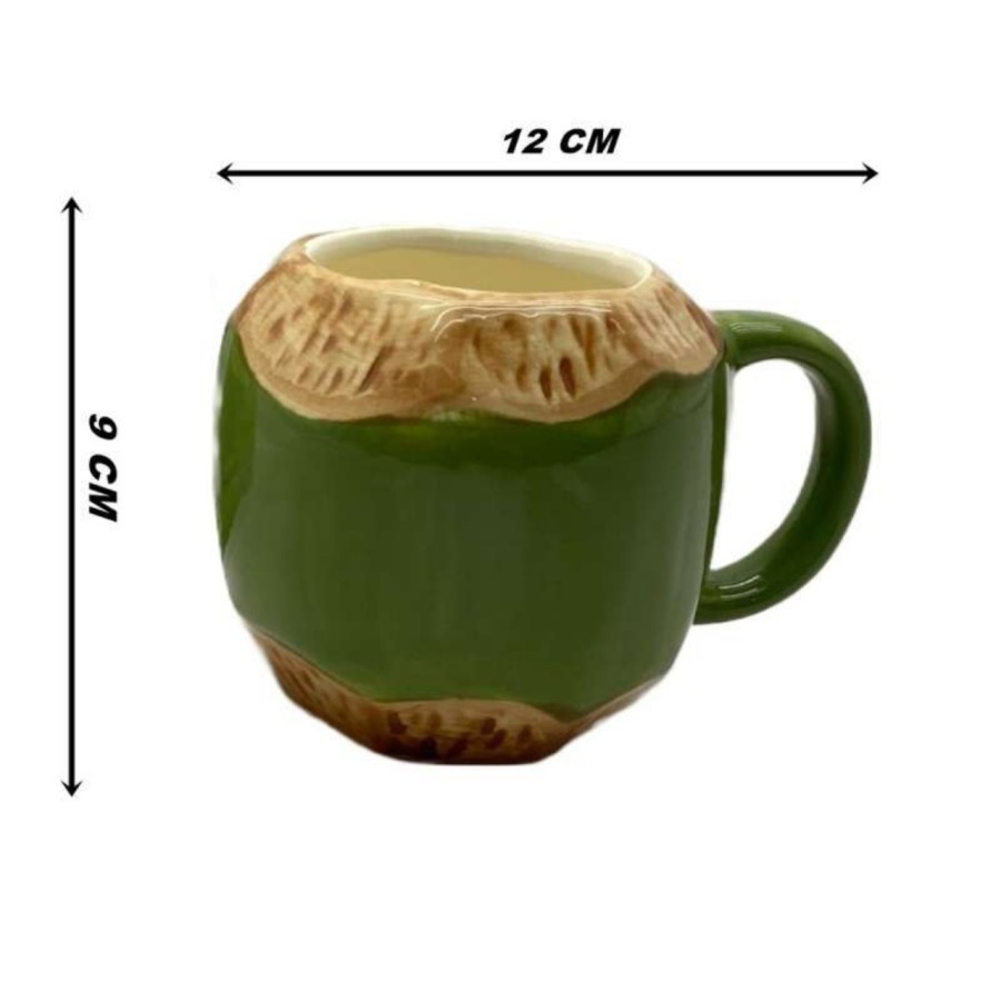 Mug Kelapa / Coconut Mug / Gelas Kelapa Bahan Keramik