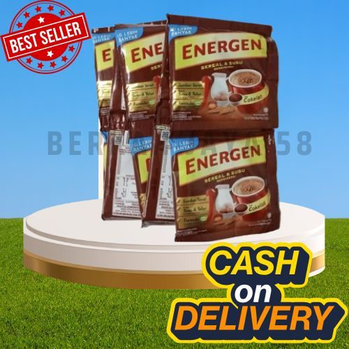 

ENERGEN COKLAT RENCENG KEMASAN BARU ISI LEBIH BANYAK ( ISI 10 SACHET )