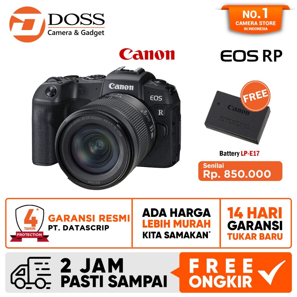 Canon EOS RP kit 24-105mm STM Kamera Mirrorless / Canon Mirrorless