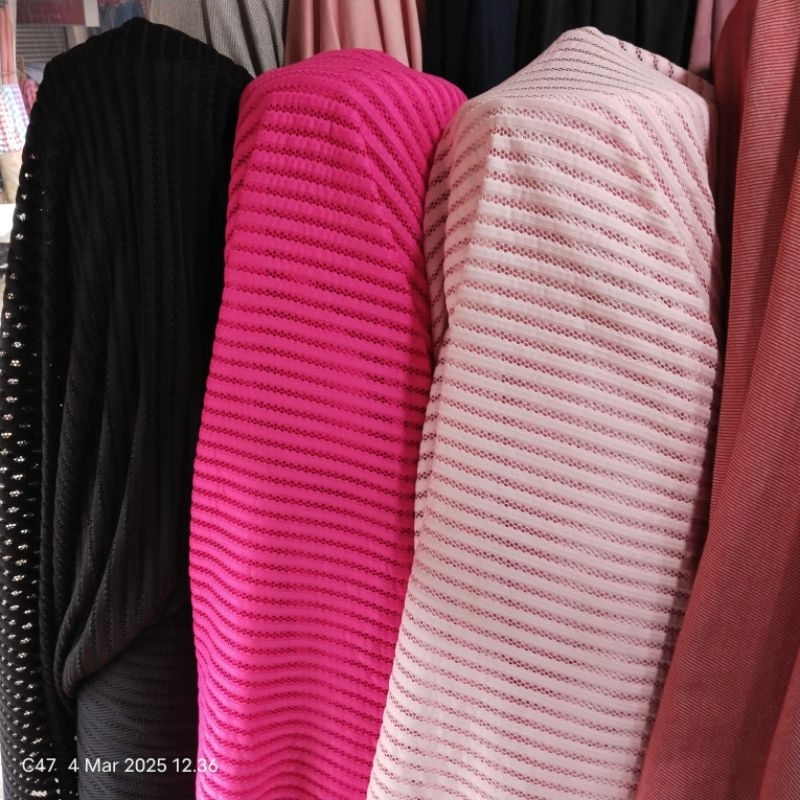 HARGA/0,5 M | KAIN RAJUT PREMIUM - KAIN RAJUT JALA - BAHAN RAJUT PREMIUM METERAN  BAHAN RAJUT IMPORT