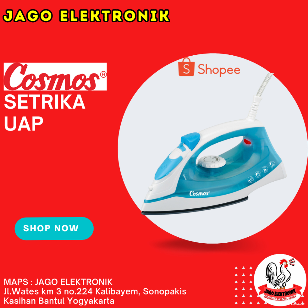 Cosmos Setrika Uap Ceramic Soleplate CI-4910 C