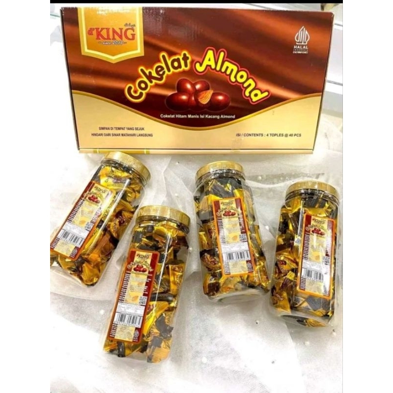 Cokelat Almond D King/Cokelat Almond Muzdalifah (Exp 12-25/06-26 tergantung stok)