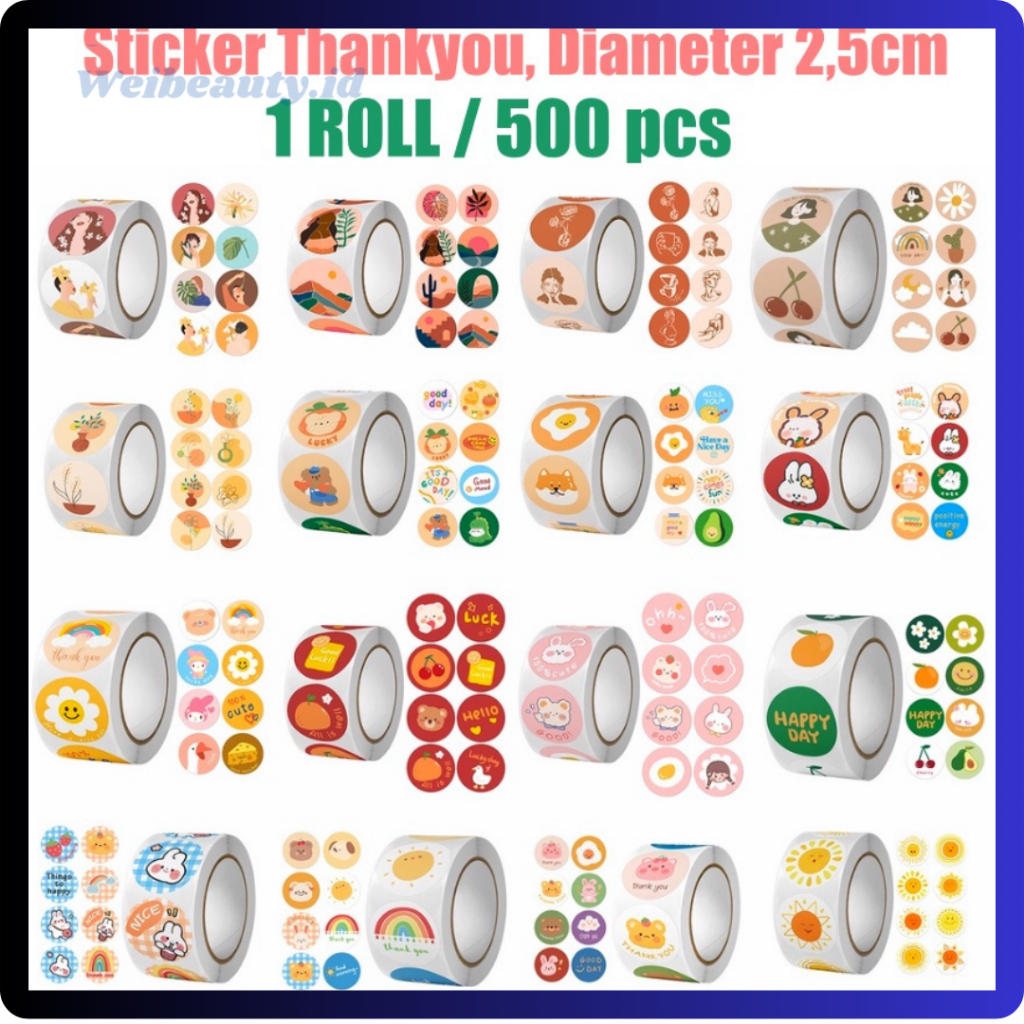 

Stiker Roll Label Kotak Makan Botol Minum 1 Roll 500 Pcs Cartoon Happy Birthday Happy Day ST001