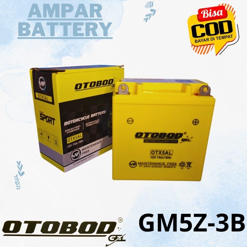 Aki Motor Honda Supra X Lama, Astrea Grand, Supra Fit, GM5Z-3B MF ACCU KERING