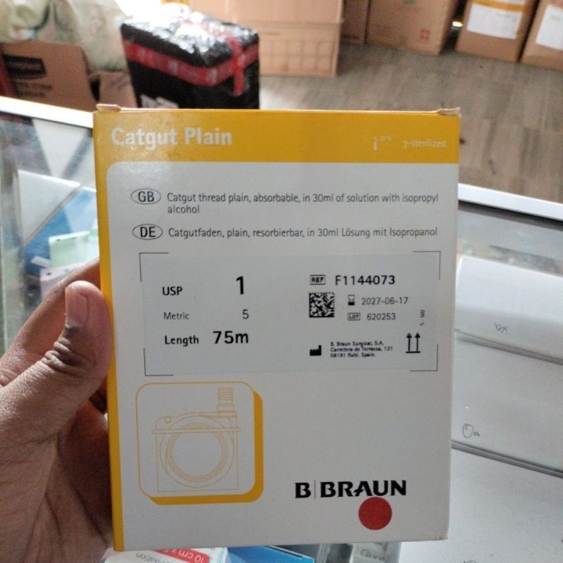 Catgut plain 1 75meter bbraun