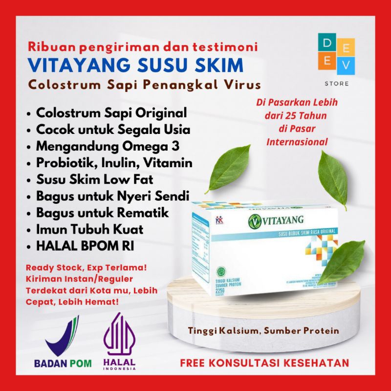 

Vitayang Susu Bubuk Skim Colostrum Membantu Tubuh Melawan Infeksi Bakteri Dan Virus