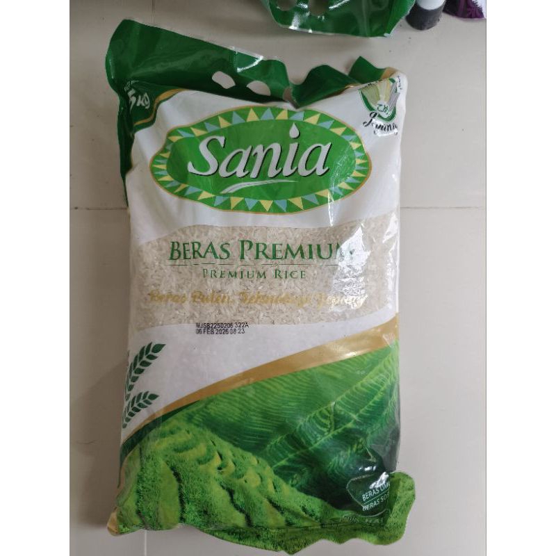 

[ Aliyashop ] BERAS SANIA 5 KG PREMIUM // Beras Daun Suji 5 kg