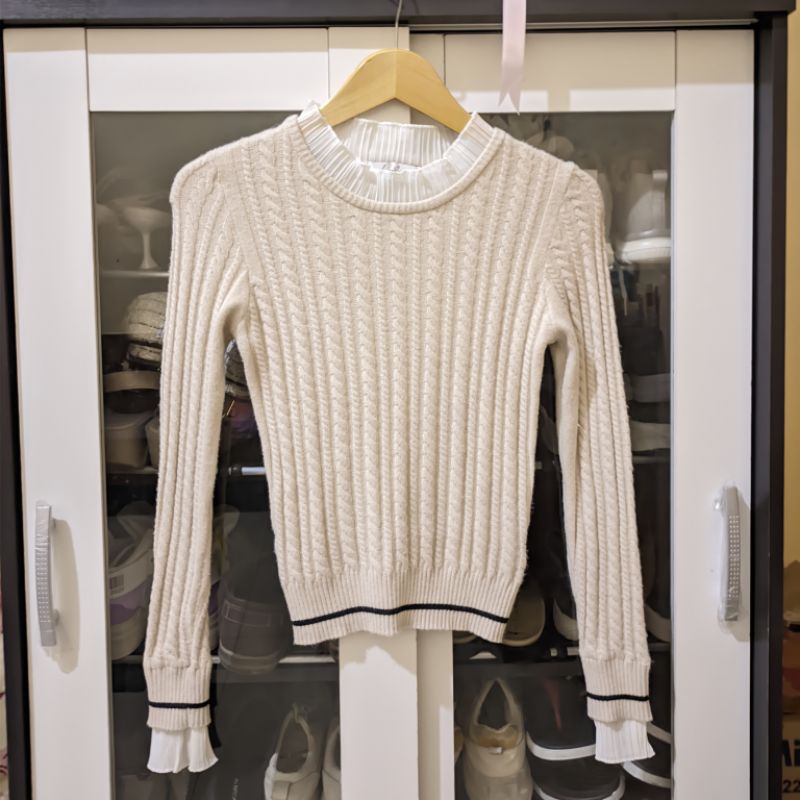 Sweater full kepang dazzlin