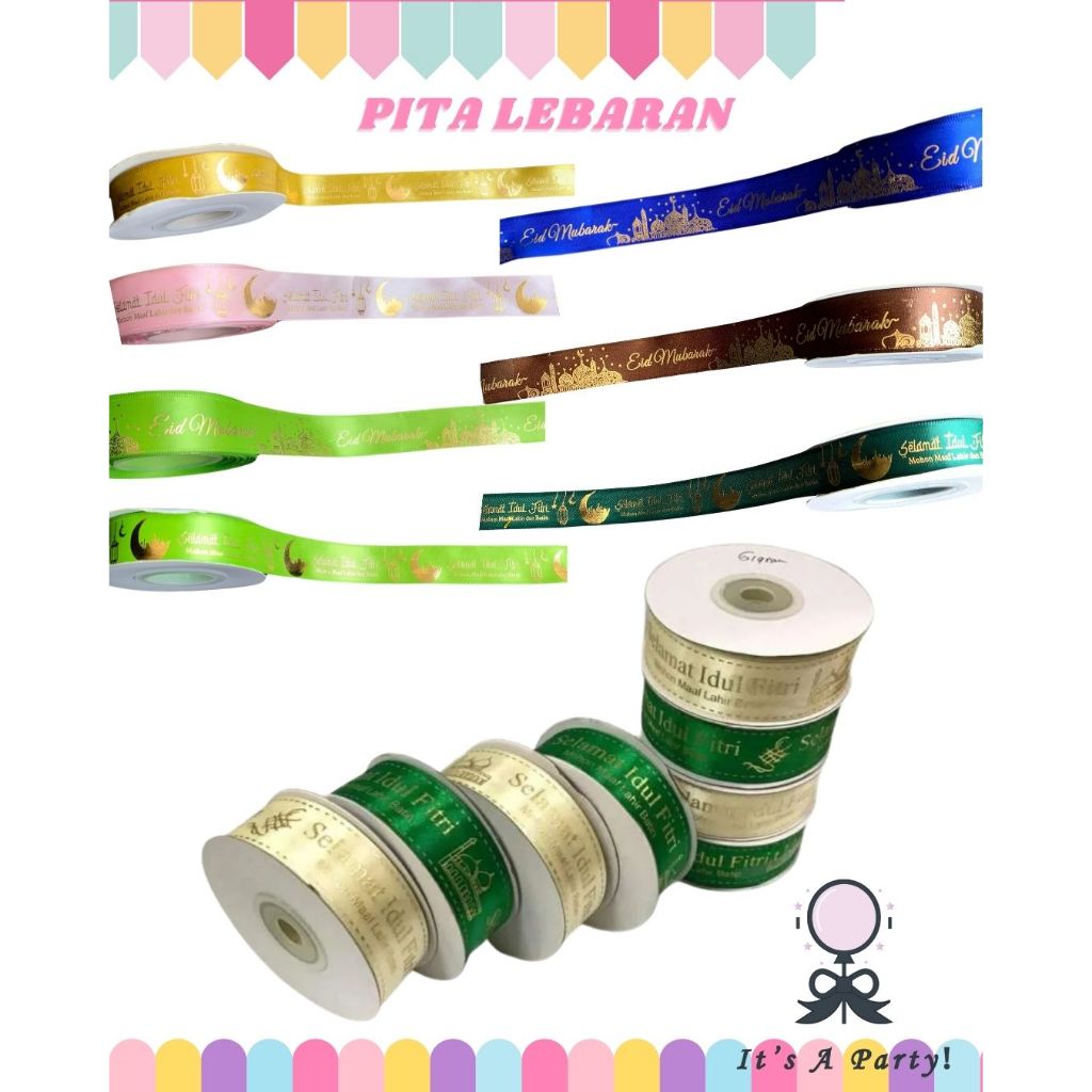 

Pita Idul Fitri Per Meter 3/4inch Pita Hampers Lebaran Idul Fitri Pita Ramadhan