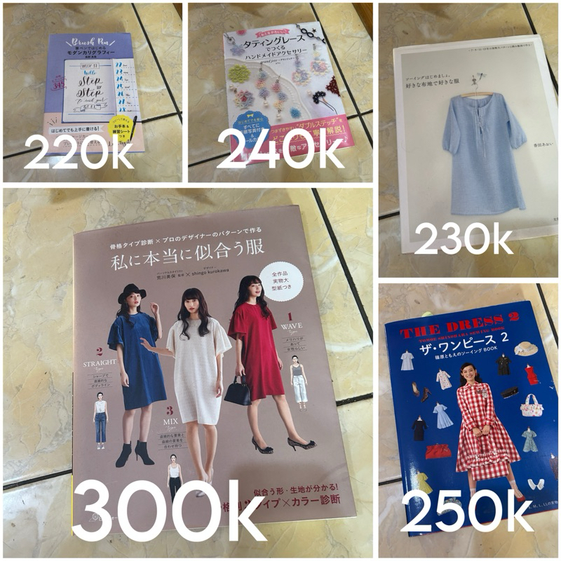 PRELOVED Japanese Japan crafts sewing book buku jahit pola jepang diy