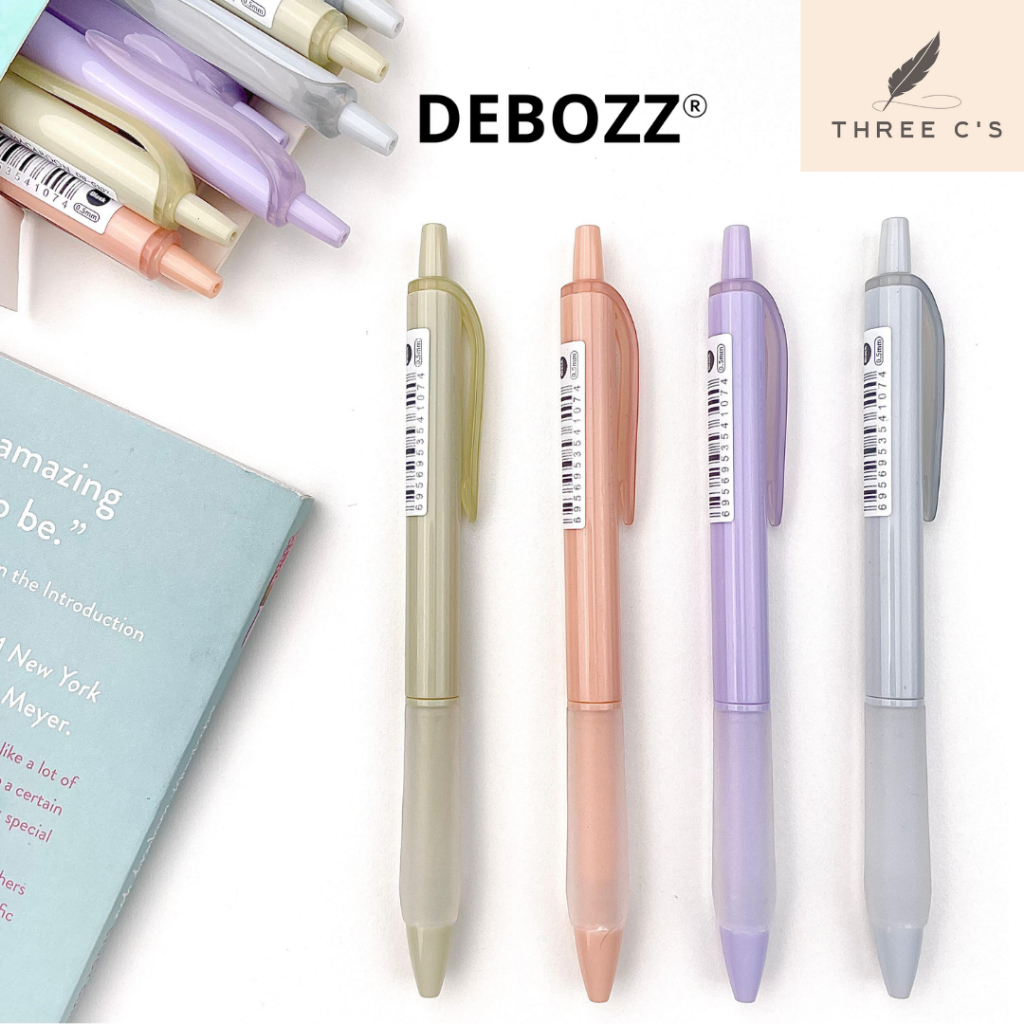 

Pulpen Pena Aesthetic 0.5 Gel Pen Hitam Aesthetic Pastel 1 Pack 12pcs DEBOZZ DB-G107