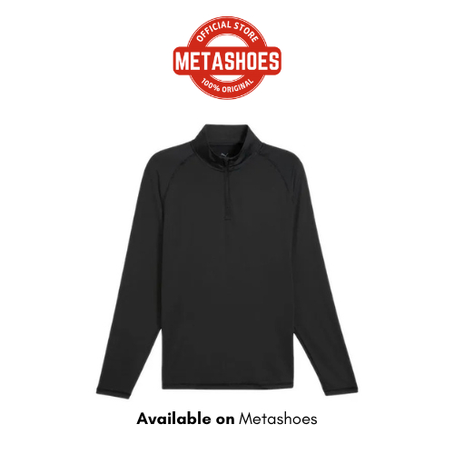 Baju Golf You-V 1/4 Zip Polo Men's - Puma Black Original
