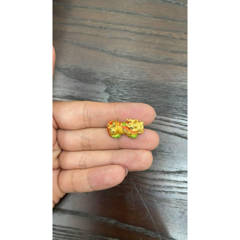 gelang tali with liontin pixiu elegant mewah emas asli kadar 700