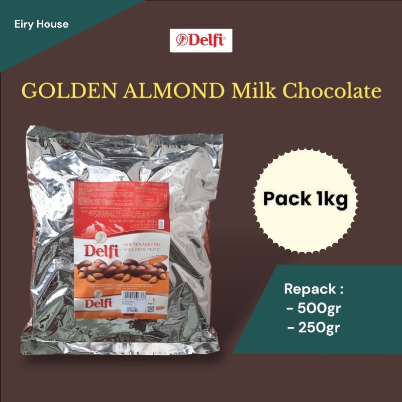 

DELFI Golden Almond Milk Chocolate 1kg 500gr 250gr