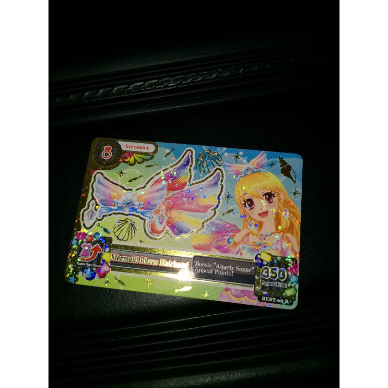 (booked) aikatsu card mermaid pisces hairband accessory ichigo premium best ver.
