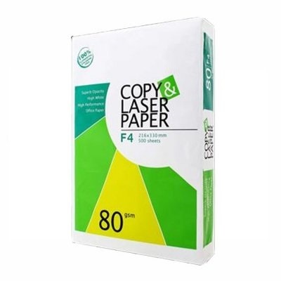 

Kertas HVS F4 80 gsm Copy & Laser (1 Rim = 500 lbr)