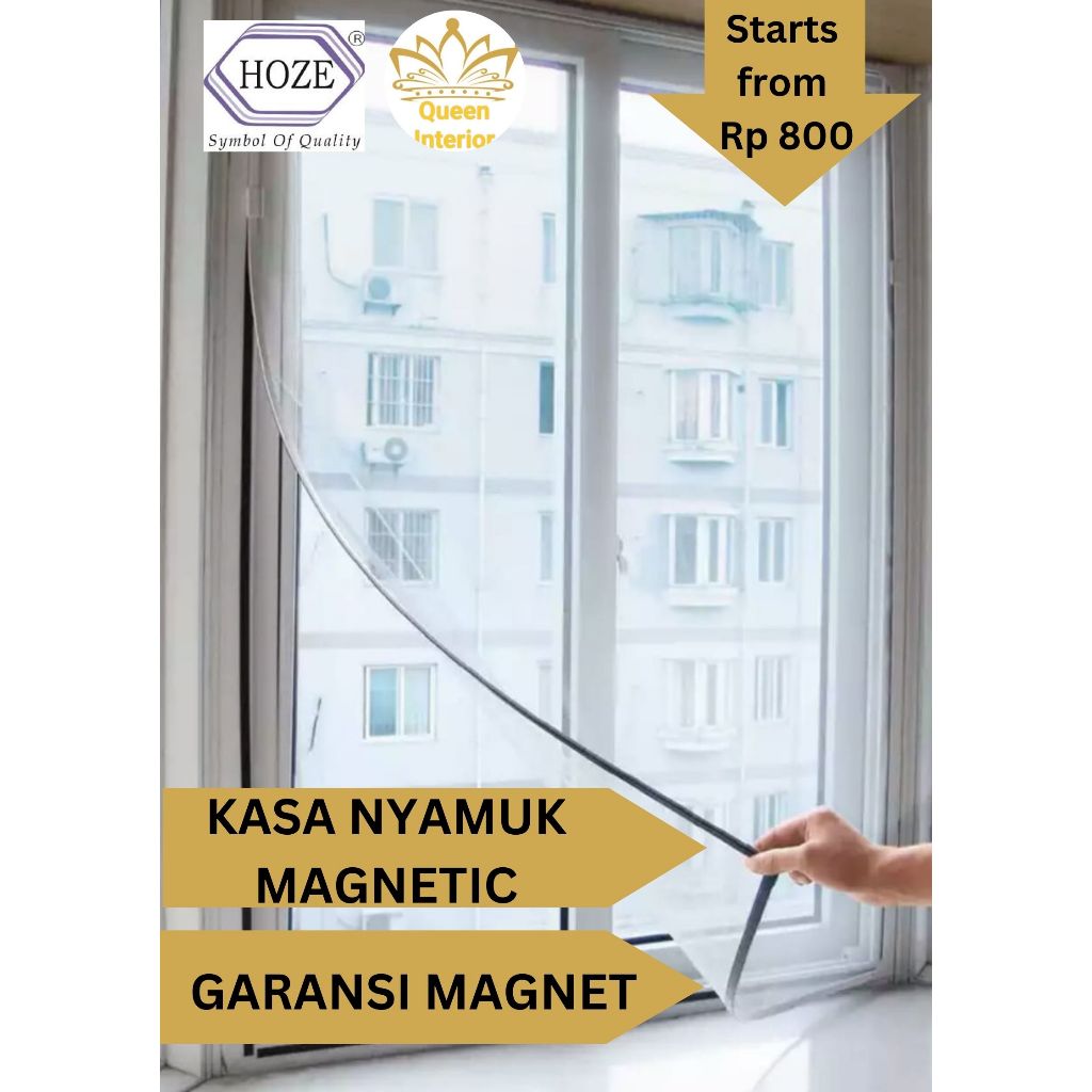 KAWAT NYAMUK / KASA NYAMUK MAGNETIC - Kawat Nyamuk Jendela - Magnetic Insect Screen - Kawat Anti Nya