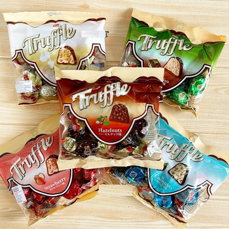 

Camilan Coklat Impor Turki Truffle Elvan Chocolate 110 Gr Varian Milk, Vanilla, Coconut, Tiramisu, Hazelnut, Strawberry