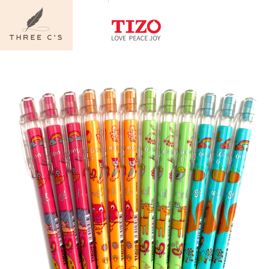

Pensil Mekanik 0.5 1 pack Anak Motif Fancy Lucu Mechanical Pencil TIZO (12pcs)