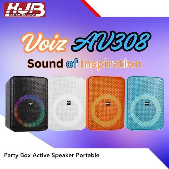 KJB Portable Speaker VOIZ AV308 4000MaH Party Box AV 308